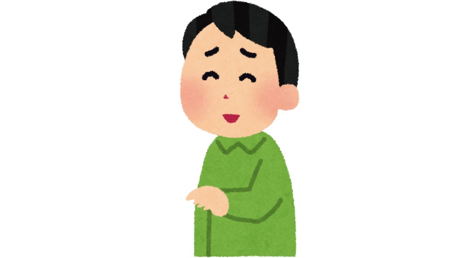 まあまあとなだめる男性