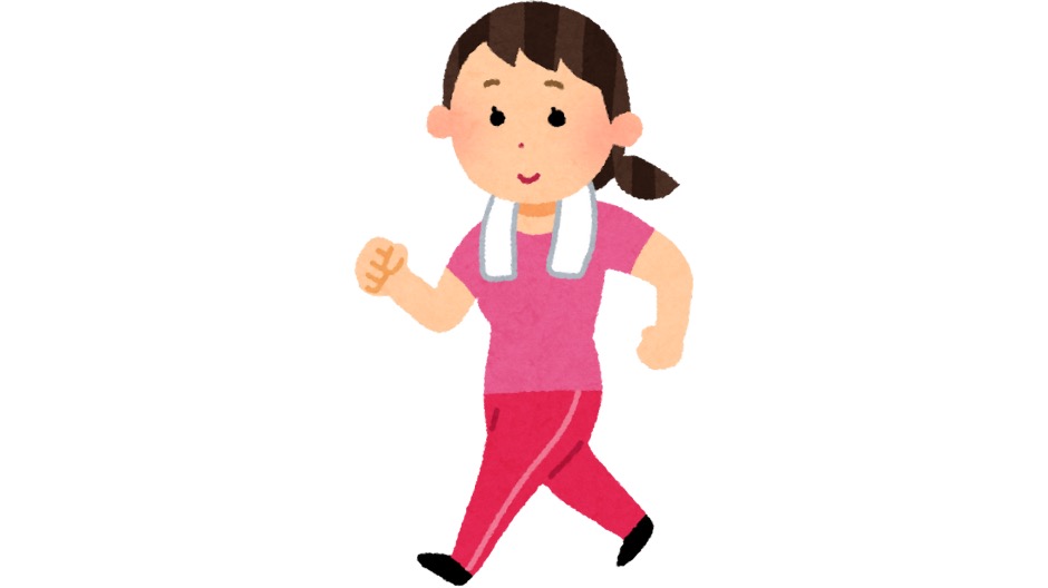 ウォーキングしている女性