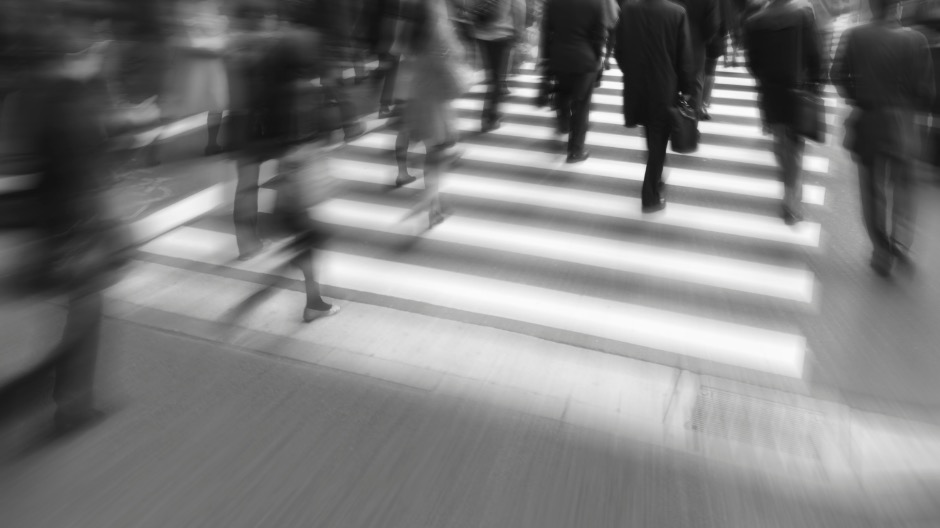 通勤の人混み