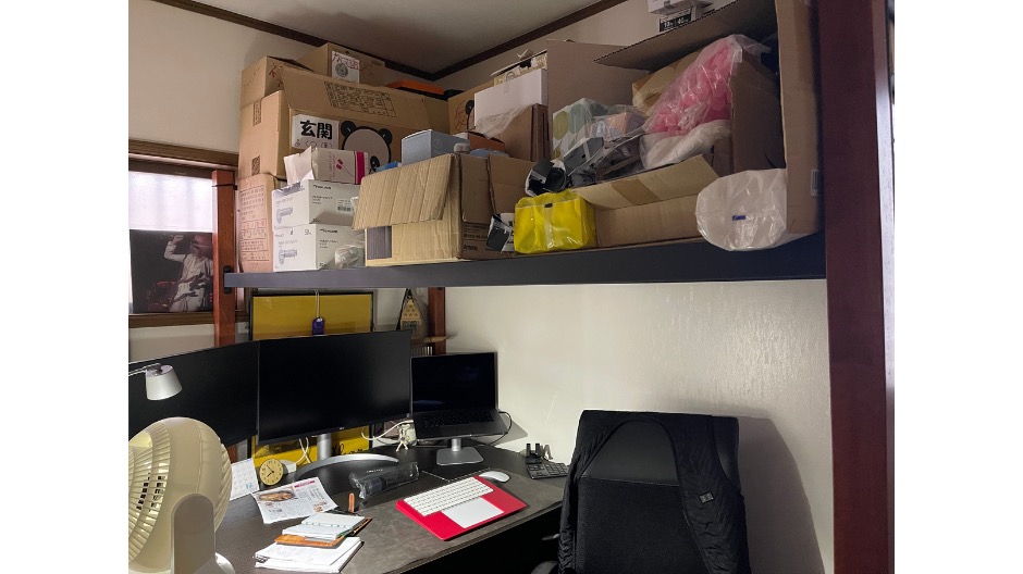 納戸の作業部屋