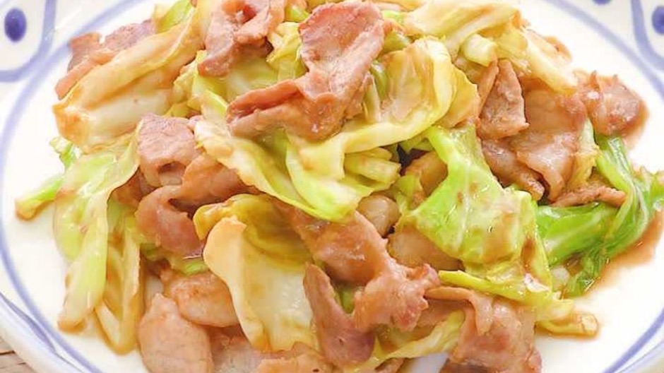 豚肉とキャベツの味噌バター炒め