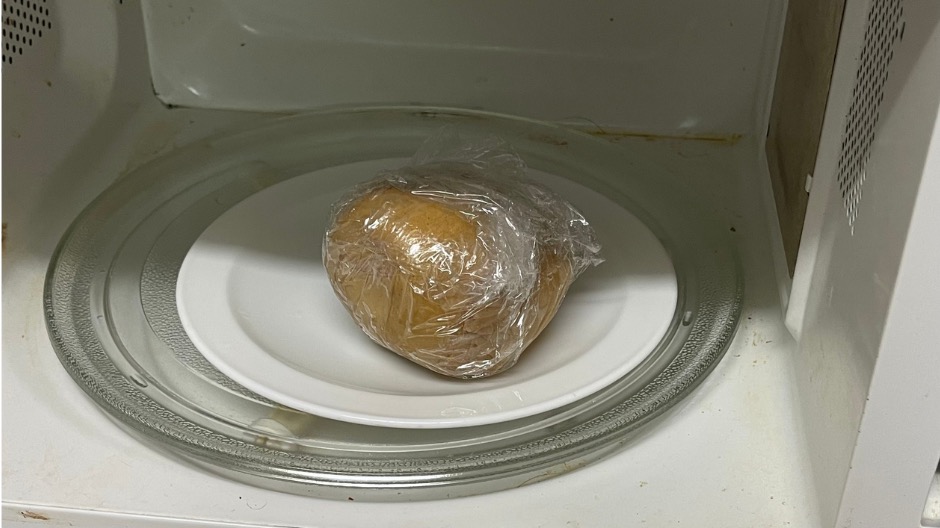 レンジにかける